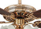 Demir, akrilik ile electroplated Rose Altın Modern tavan Fan ışık fikstür Tedarikçi