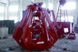 Kırmızı 40t Dört Halat Ekskavatör Kepçe Mineraller için 8 m3 kova ile / Cevher İşleme Tedarikçi